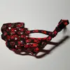 Nylonový náhubek – černo-červená | Velikost: Materiál: Nylon vel. 0