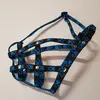 Náhubek pro francouzského buldočka – černo-modrá | Velikost: Materiál: Nylon vel. 2