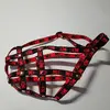Náhubek pro malého boxera – černo-červená | Velikost: Materiál: Nylon vel. 3