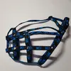 Náhubek pro malého boxera – černo-modrá | Velikost: Materiál: Nylon vel. 3