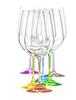 Rainbow – Set 6 sklenic na bílé víno, 350 ml