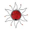 Sunchi slunce 874 – mozaika červená