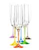 Rainbow – Set 6 sklenic na sekt, 190 ml
