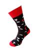 Bláznivé pánské ponožky | Velikost: 44-47 | Černo šedá 2 rôzne/ balóny se srdci