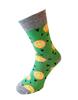 Bláznivé pánské ponožky | Velikost: 40-43 | Zelená / pomeranče