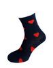 Bláznivé dámské ponožky | Velikost: 37-40 | Modrá / srdce