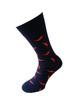 Bláznivé pánské ponožky | Velikost: 44-47 | Modrá / chilli