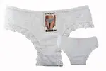 Dámské krajkové kalhotky "classic" | Velikost: S/M | Bílá