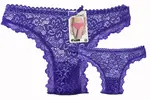 Dámské krajkové kalhotky "string" | Velikost: S/M | Fialová
