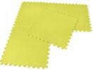 Pěnový koberec jednobarevný, žlutý