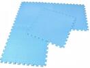 Pěnový koberec jednobarevný, modrý