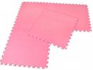 Pěnový koberec jednobarevný, růžový