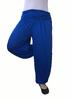 Harémové jednobarevné kalhoty | Velikost: Univerzální | Modrá