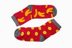 Dámské ponožky Banán - růžovo-červená | Velikost: 37/41