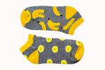 Kotníkové dámské ponožky Banán - šedá | Velikost: 37/41