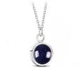 Ocelový náhrdelník Gemstone - modrý Avanturín
