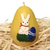 Vajíčko se zajíčkem 6.5 cm žluté