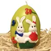 Vajíčko se zajíčky 8.5 cm zelené