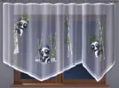 Dětská kusová záclona malovaná 280 x 150 cm – Pandy