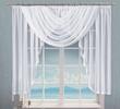 Záclona luxusní kusová z mačkaného voálu 400 x 140 cm – FK0027 bílá