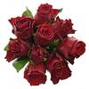 Kytice 9 růží Madam Red (50 cm)