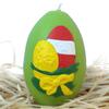 Velikonoční vajíčko s mašličkou zelené 8.5 cm