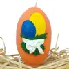Velikonoční vajíčko s mašličkou oranžové 8.5
