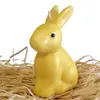Sedící zajíček 10 cm | Žlutá