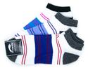 Dámské ponožky 3 páry, vzor proužek, modrá | Velikost: 35-38