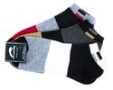 Dámské ponožky 3 páry, vzor silnější pruh, černá | Velikost: 35-38
