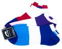 Dámské ponožky 3 páry, vzor silnější pruh, modrá | Velikost: 35-38