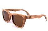 Sluneční brýle Timber – zebrové dřevo, hnědé čočky