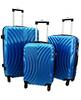 Sada 3 skořepinových cestovních kufrů HC760 – blue