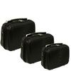 Sada 3 cestovních kosmetických kufrů HC663 – black