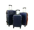 Sada 3 skořepinových cestovních kufrů HC760 – navy orange
