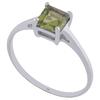 Stříbrný prsten s přírodním olivínem | Velikost: 55 | Zelená