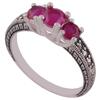 Stříbrný prsten s přírodním rubínem II. | Velikost: 51 | Červená