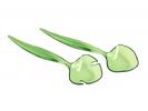 Salátová souprava Leaf - zelená