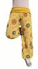 Harémové vzorované kalhoty, typ 2 | Velikost: Univerzální | Žlutá