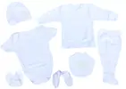 7dílný set pro miminka | Bílá