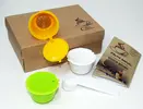 3x plnitelná kapsle Dolce Gusto, krabička, odměrka, štěteček