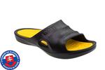 Pánské pantofle FLAMEshoes A-1005 | Velikost: 40 | Černá/žlutá