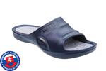 Pánské pantofle FLAMEshoes A-1005 | Velikost: 40 | Tmavě modrá/šedá