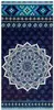 Protiskluzová podložka – mandala | Modrá