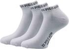 3 páry ponožek U.S. Polo ASSN. White | Velikost: 43-46 | Bílá