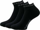 3 páry ponožek U.S. Polo ASSN. Black | Velikost: 39-42 | Černá