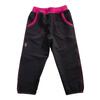 Letní softshellové kalhoty | Velikost: 80 | Černá s růžovým lemem