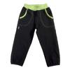 Letní softshellové kalhoty | Velikost: 80 | Černá se zeleným lemem