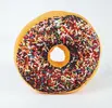 Polštář ve tvaru donutu 40 cm čokoláda II