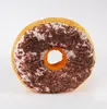 Polštář ve tvaru donutu 40 cm strouhaná čokoláda